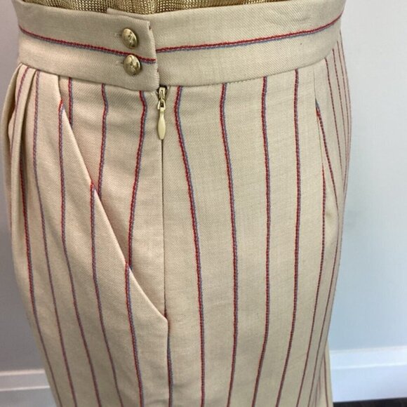 Tommy Hilfiger Cream Wool Pencil Skirt Size 6 - Picture 10 of 14